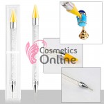 instrument cu rasina pentru strasuri cu 2 capete de unghii IS060